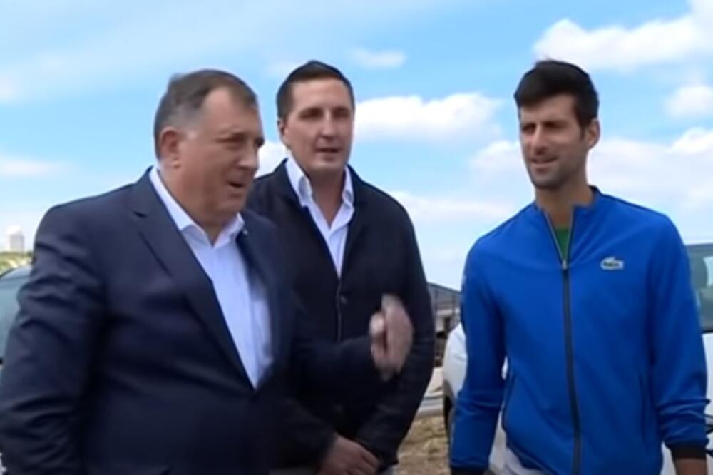 Dodik i Đoković, Foto: Screenshot/Youtube