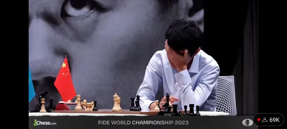 Ding u momentu kada je postao prvak