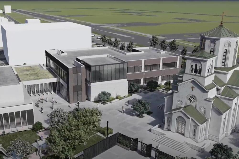 Planirani izgled, Foto: Youtube/Saborni hram Hristovog Vaskrsenja Podgorica
