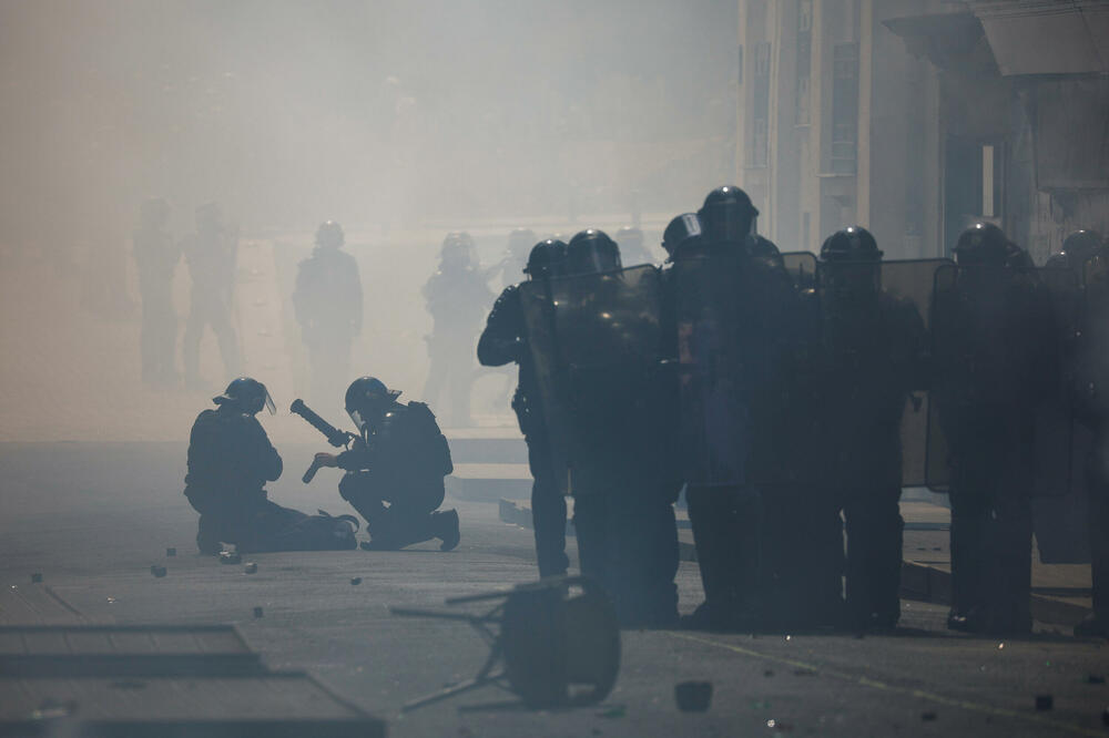 Sukoba bilo i u Nantu, Foto: Reuters