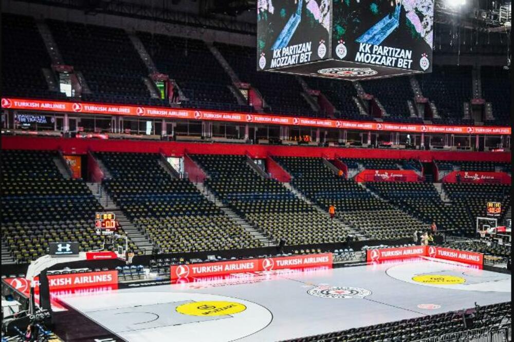 Štark arena, Foto: KK Partizan Mozzart Bet Twitter