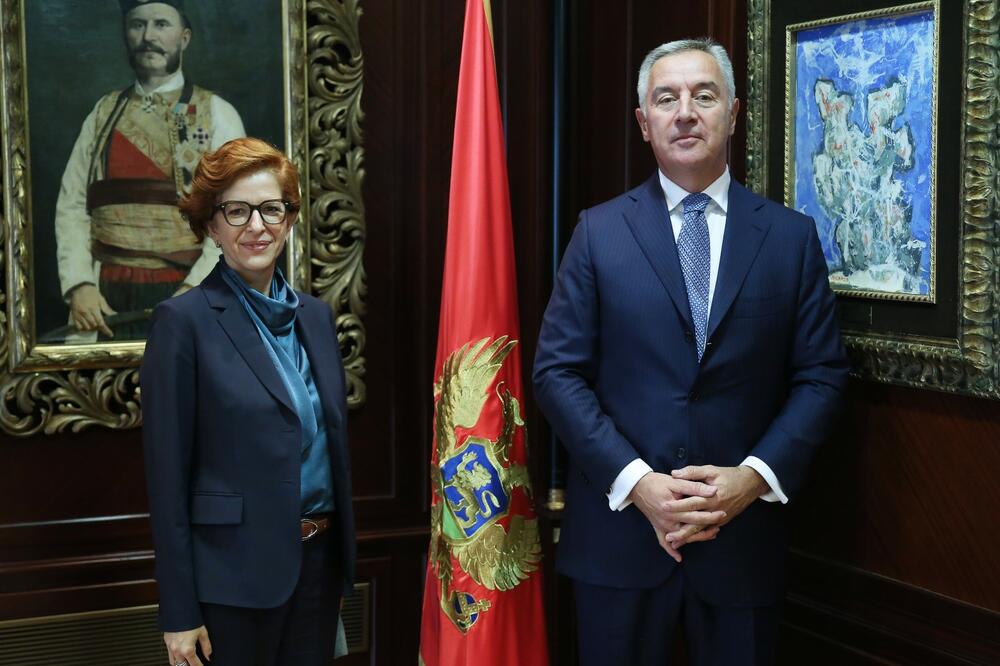 Gašparikova i Đukanović, Foto: Služba za informisanje predsjednika Crne Gore