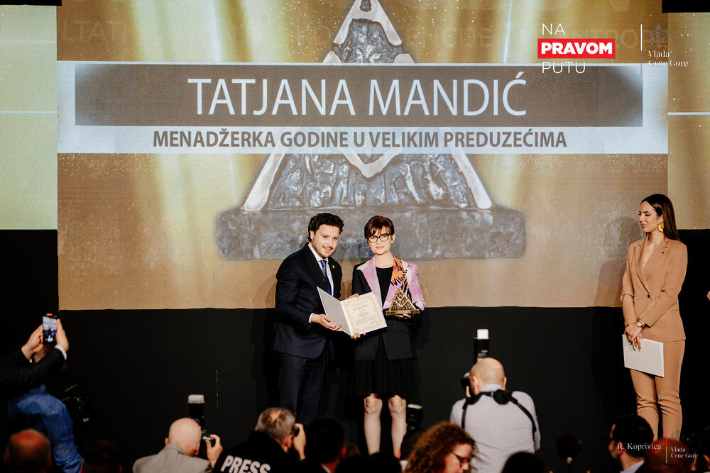 <p>Dodijeljene godišnje nagrade Asocijacije menadžera Crne Gore</p>