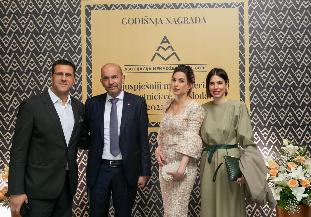 <p>Asocijacija menadžera Crne Gore (AMM) dodijelila je godišnje nagrade najuspješnijim menadžerima i preduzetnicima za 2022. godinu.</p>  <p> </p>