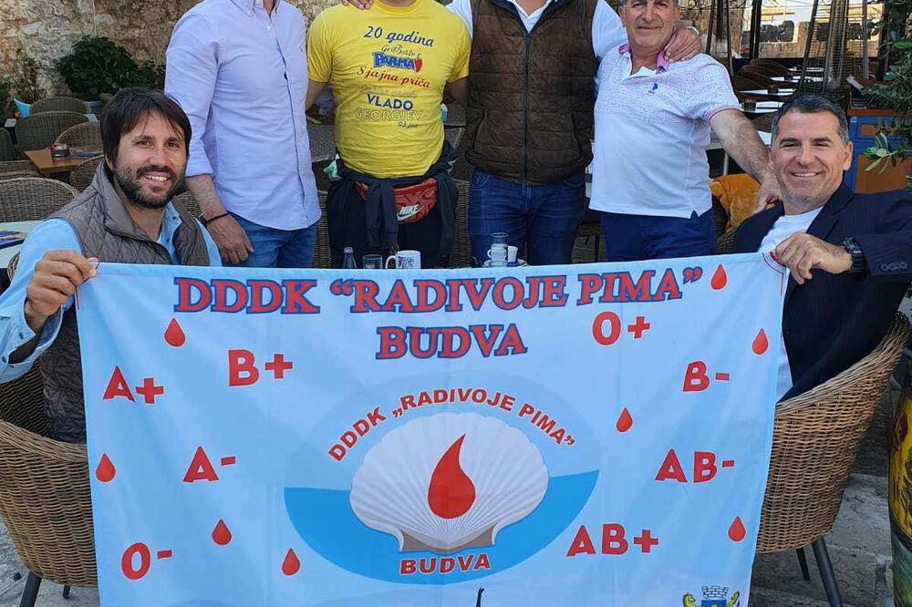 Dobrovoljno davanje krvi u Budvi, Foto: Udruženje ugostitelja Budve