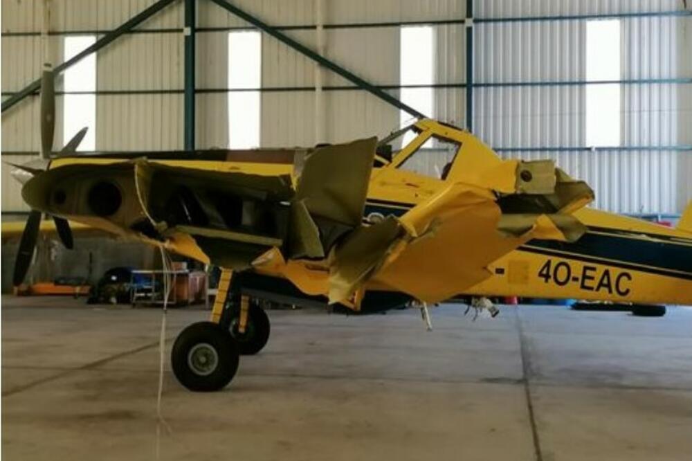 Oštećenje na avionu, Foto: KINNS