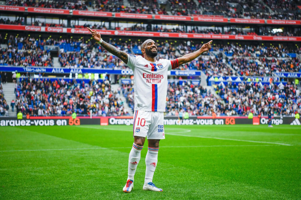 Aleksandr Lakazet slavi jedan od četiri gola, Foto: ol.fr