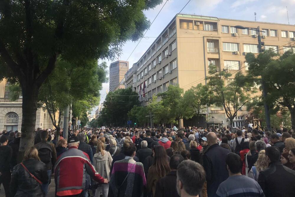 Sa protesta u Beogradu, Foto: Čitalac Vijesti