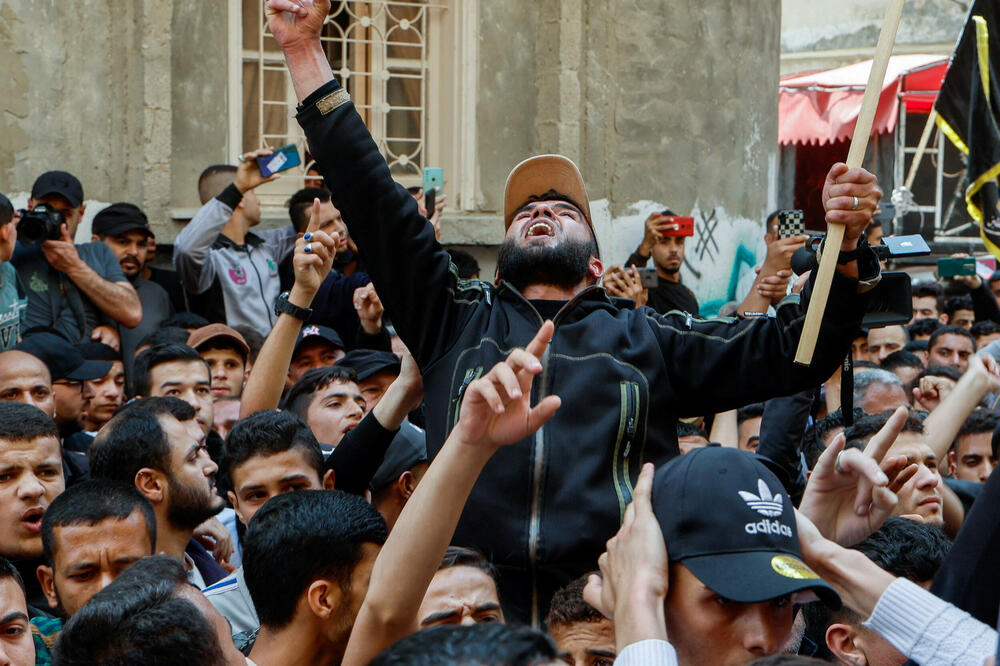 Sa sahrane ubijenih komandanata Islamskog džihada u Gazi, Foto: Rojters