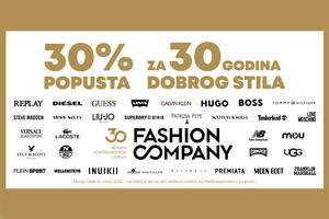 Fashion company slavi 30. godišnjicu uz 30% popusta u svim...