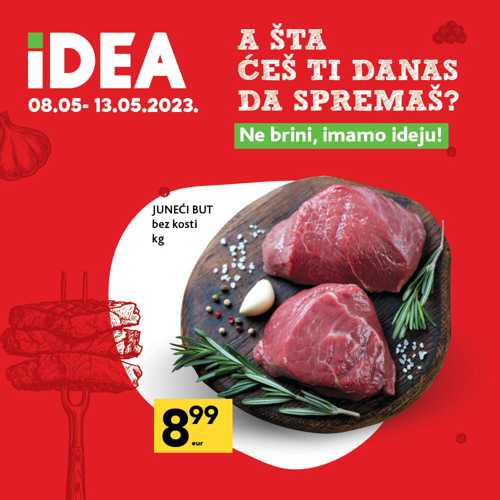 <p>Ako i dalje ne znate šta danas da kuvate inspiraciju pronađite u IDEA prodavnicama</p>