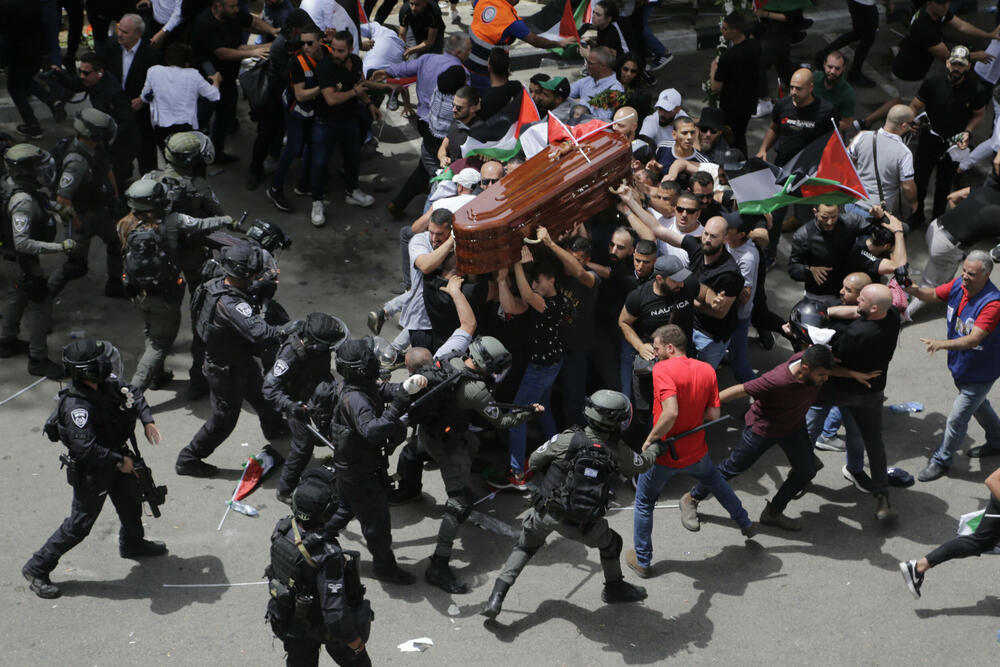 Sukobi tokom sahrane Širin Abu Akleh