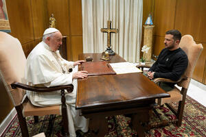 BLOG Zelenski posjetio Rim i Vatikan, papi poklonio ikonu...