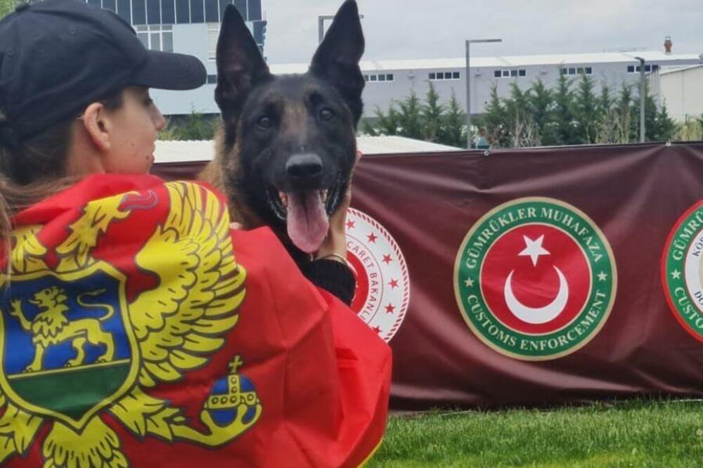 Nikolina i Negro tokom takmičenja u Turskoj, Foto: Uprava policije