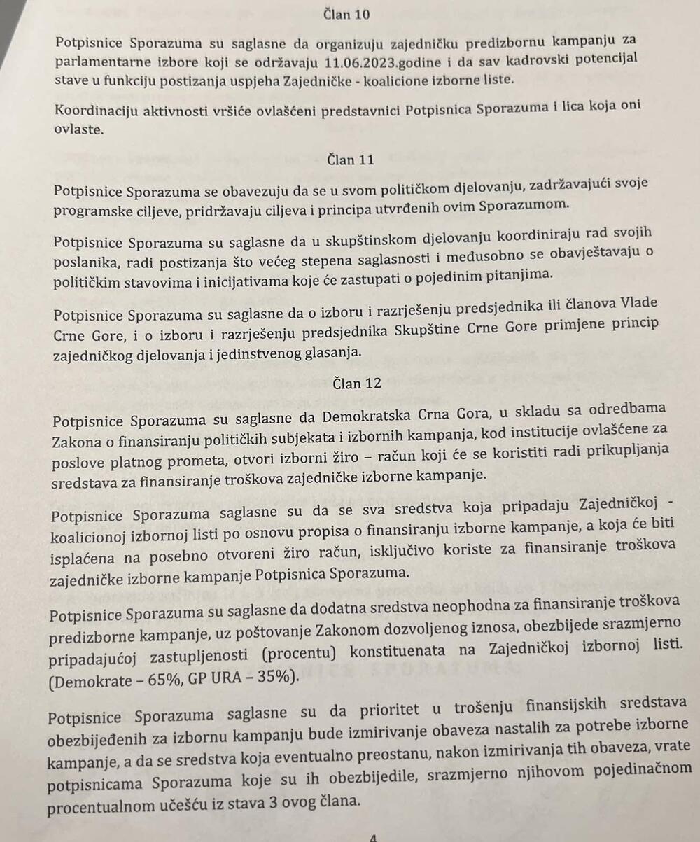 <p>Sporazum o zajedničkoj koalicionoj listi za učešće na parlamentarnim "Aleksa i Dritan - Hrabro se broji" uz poslaničku listu dostavljen je Državnoj izbornoj komisiji (DIK)</p>