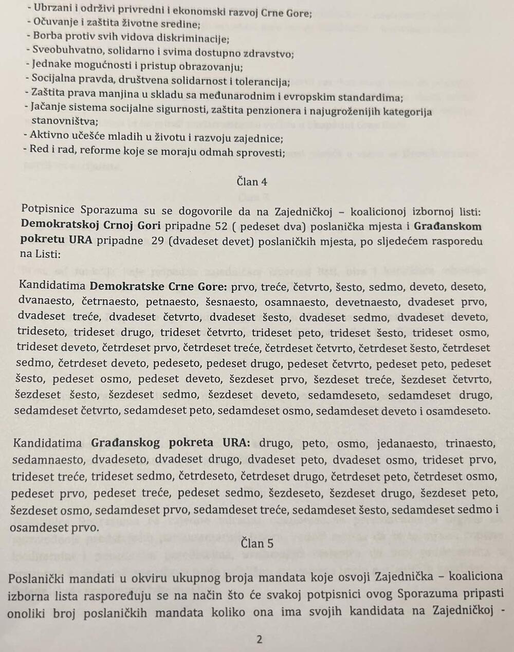 <p>Sporazum o zajedničkoj koalicionoj listi za učešće na parlamentarnim "Aleksa i Dritan - Hrabro se broji" uz poslaničku listu dostavljen je Državnoj izbornoj komisiji (DIK)</p>