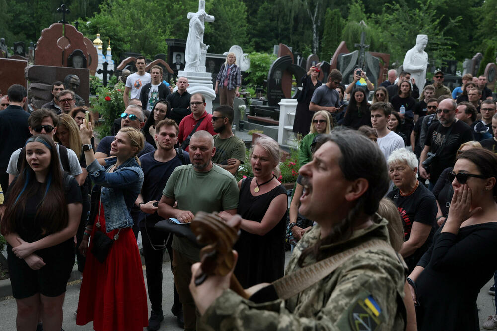Sahrana Romana Ratušnija u Kijevu, Foto: Rojters