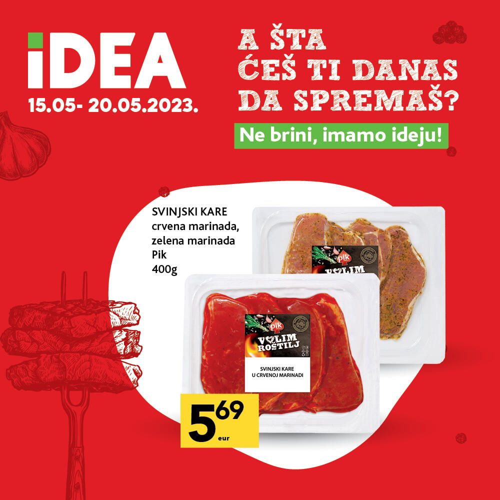 <p><strong>U IDEA prodavnicama očekuje vas provjereno i kvalitetno pakovano meso </strong></p>