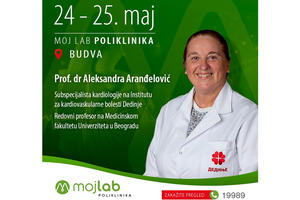 Prof. dr Aleksandra Aranđelović u poliklinici Moj Lab u Budvi