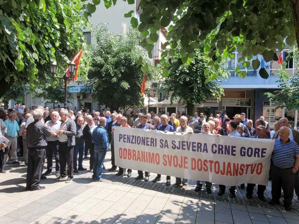 Spajić nudi minimalnu penziju 450 eura: Sa ranijeg protesta penzionera