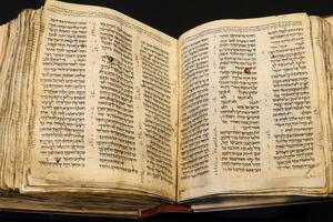 The oldest copy of the Hebrew Bible sold for a record 38...