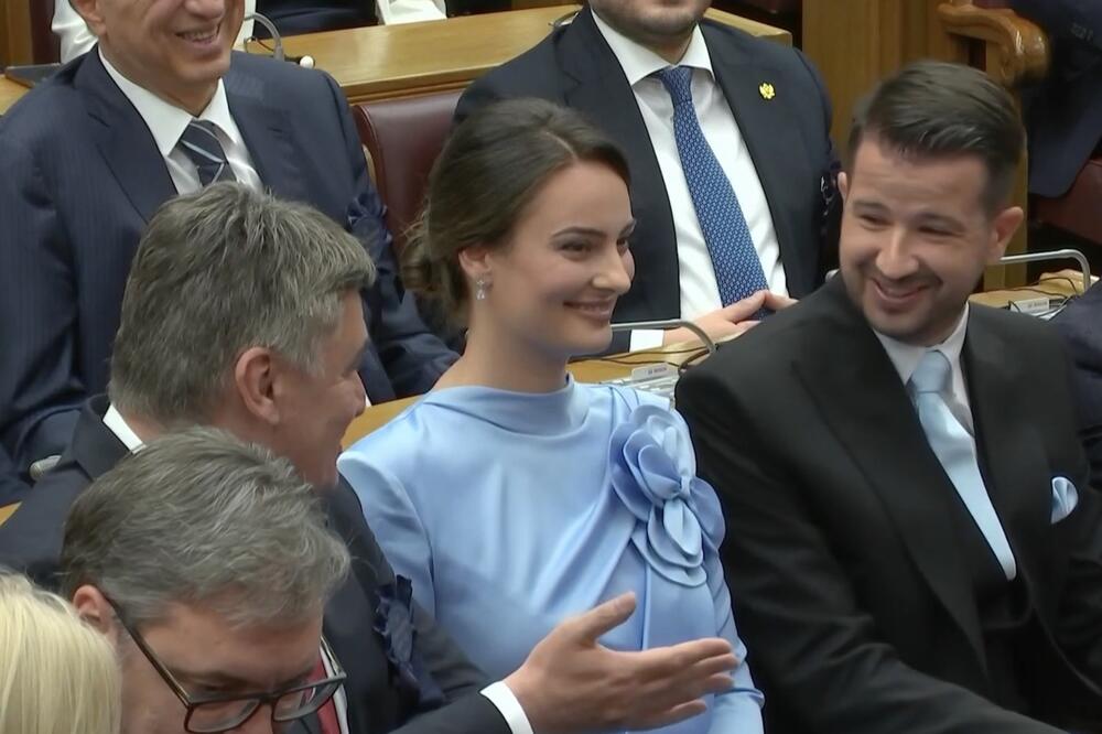 Milena Milatović, supruga predsjednika Milatovića, Foto: Printscreen