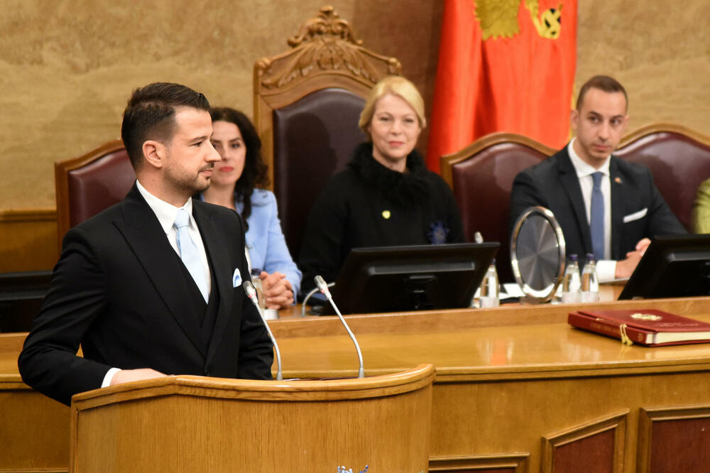 Sa inauguracije Milatovića u parlamentu, Foto: Luka Zeković