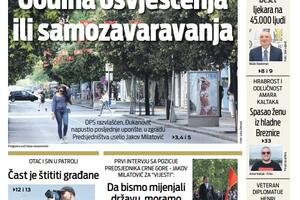 Naslovna strana "Vijesti" za 21, 22. i 23. maj 2023.