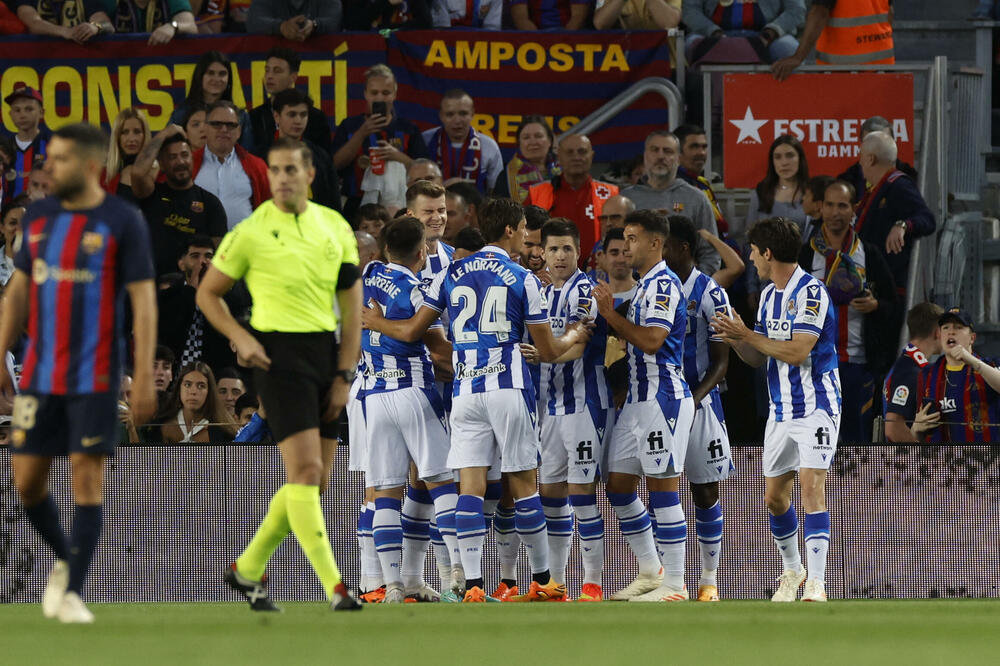 Slavlje Baskijaca nakon gola Mikela Merina, Foto: Reuters/Albert Gea