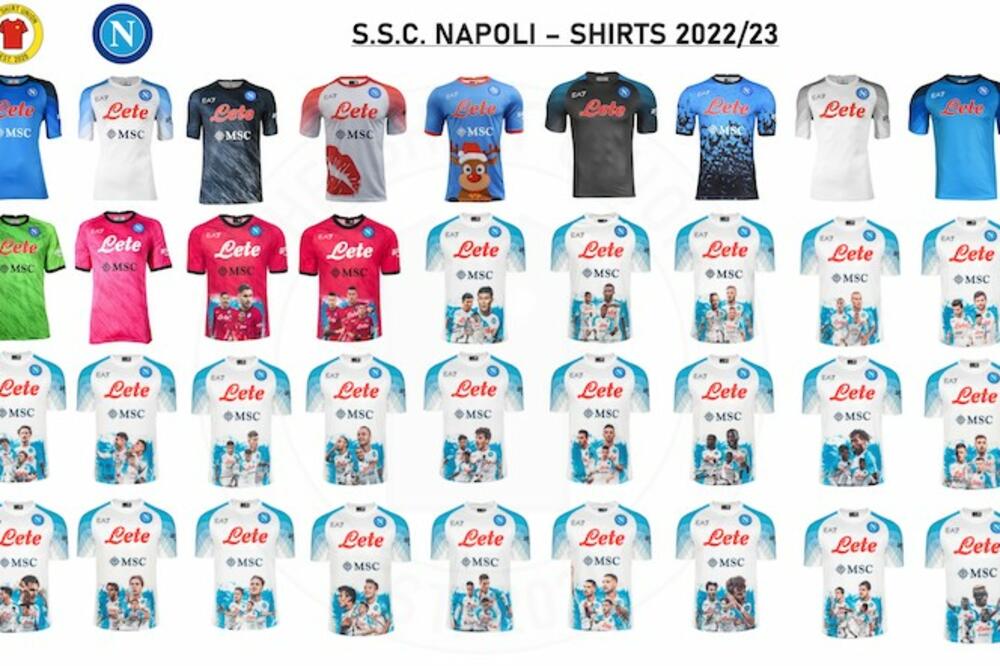 Neviđena raznovrsnost dresova u svjetskom fudbalu je izum De Laurentisa, Foto: S.S.C. Napoli