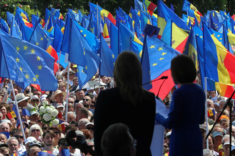 Proevropski protesti u Kišinjevu, u Moldaviji, Foto: Reuters