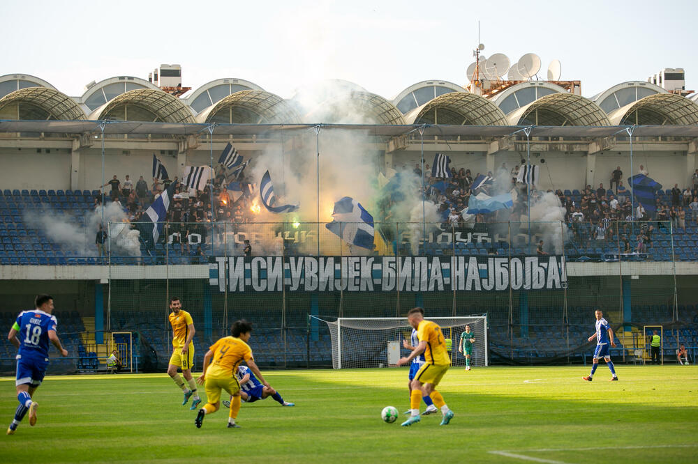 Detalj sa jučerašnje utakmice, Foto: FSCG