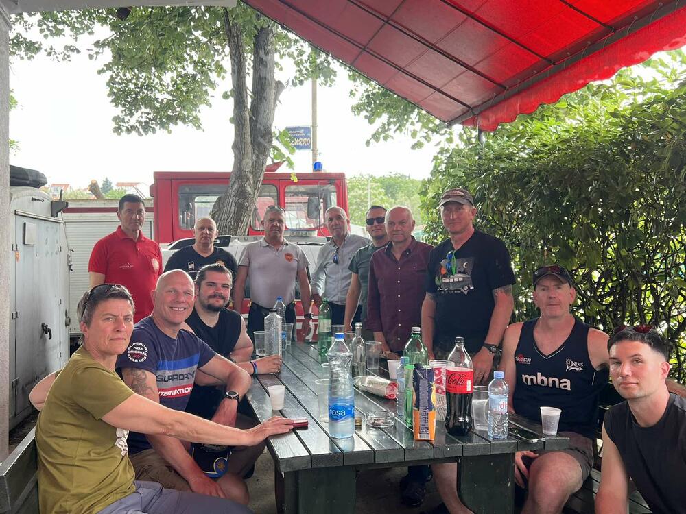 Posjeta britanskog udruženja vatrogasima iz Tivta