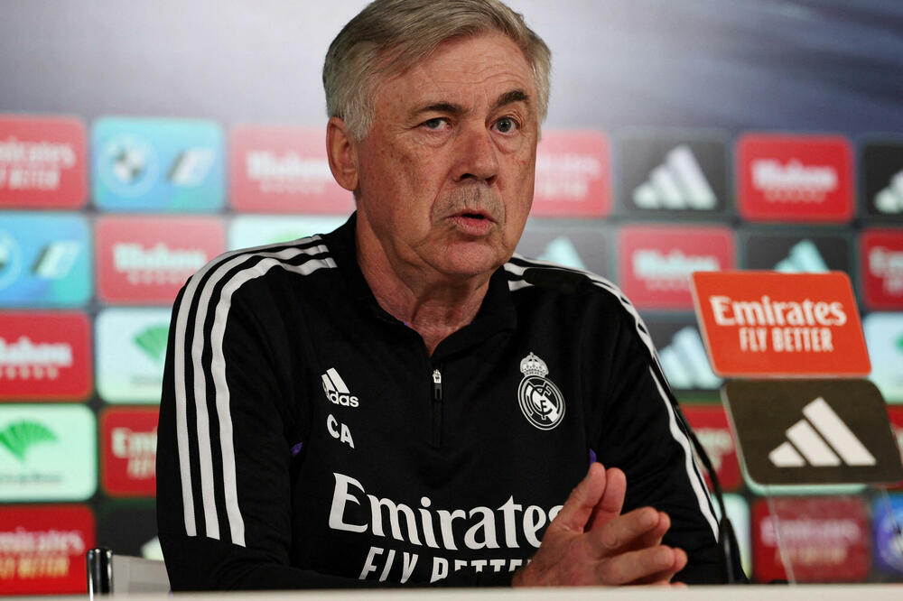 Karlo Anćeloti na današnjoj konferenciji, Foto: Reuters