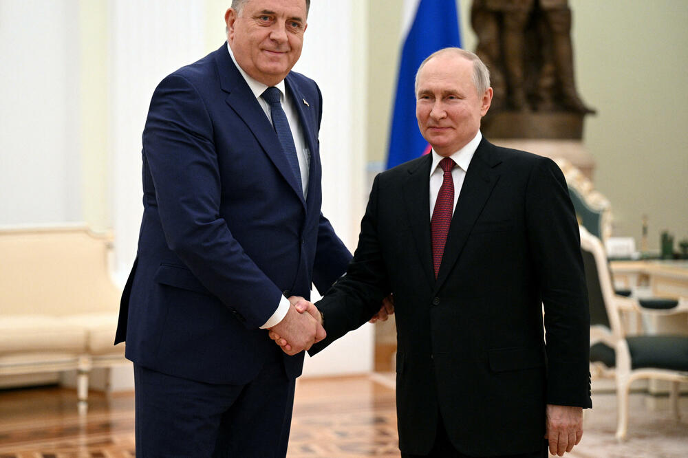 Sa današnjeg susreta Dodika i Putina, Foto: REUTERS