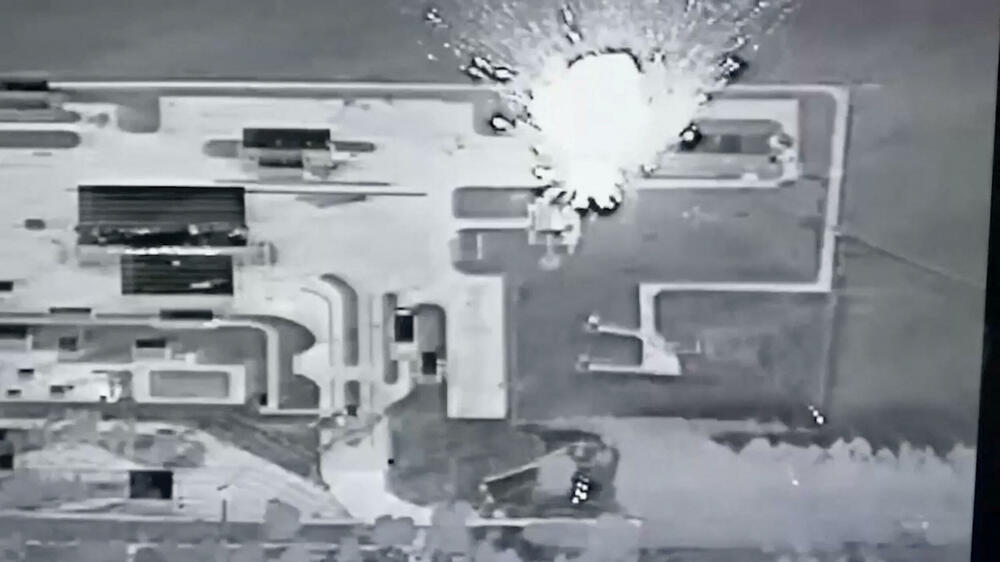 Sa snimka napada na militante u Belgorodu koji je objavilo rusko ministarstvo odbrane