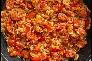 Fantastičan: Pikantni rižoto s kobasicama i paprikom