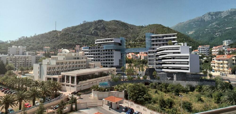 Hotel Mediteran, u pozadini animacija projekta koji su namjeravali da rade