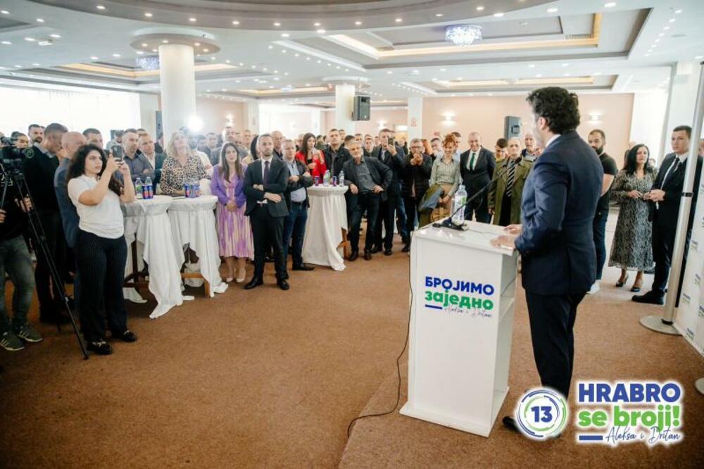 Abazović na predizbornom skupu u Rožajama