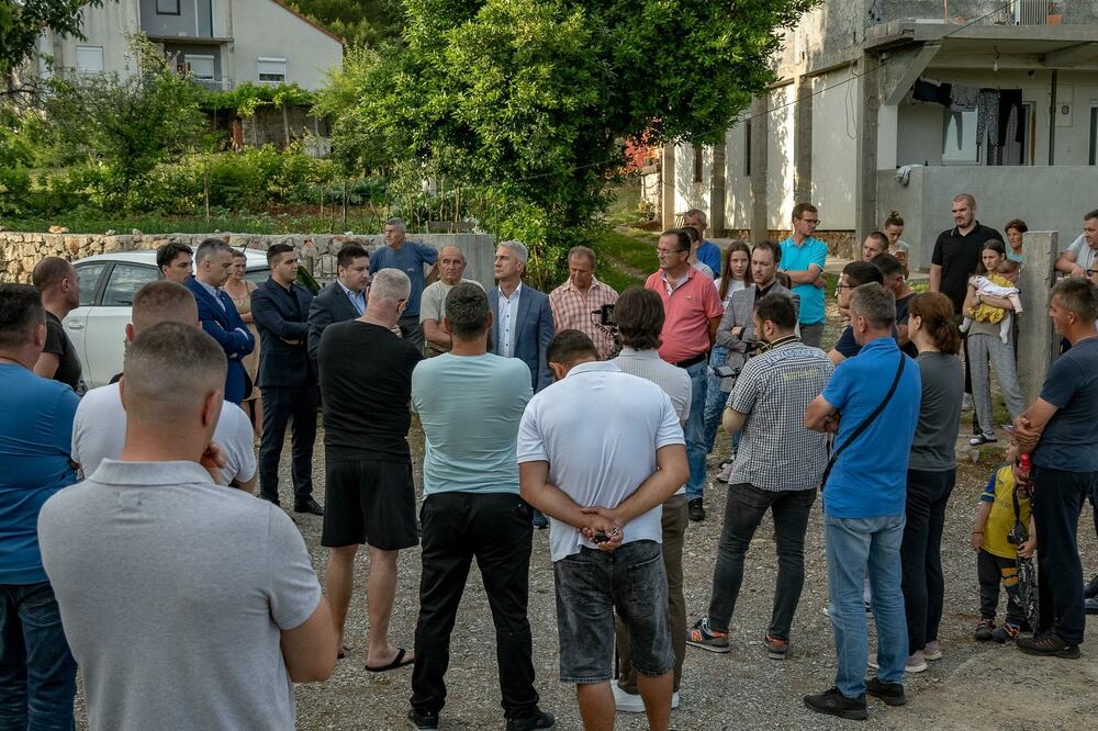 Vukšić, Milatović i Dajković na Malom Brdu, Foto: Narodna koalicija Složno i tačka