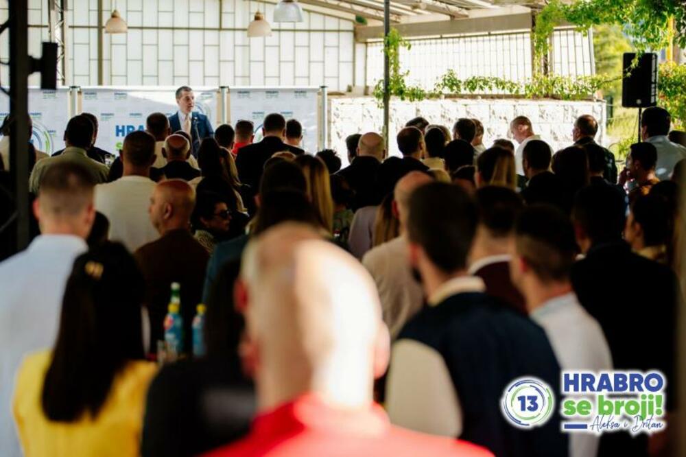 Bečić na predizbornom skupu u Nikšiću