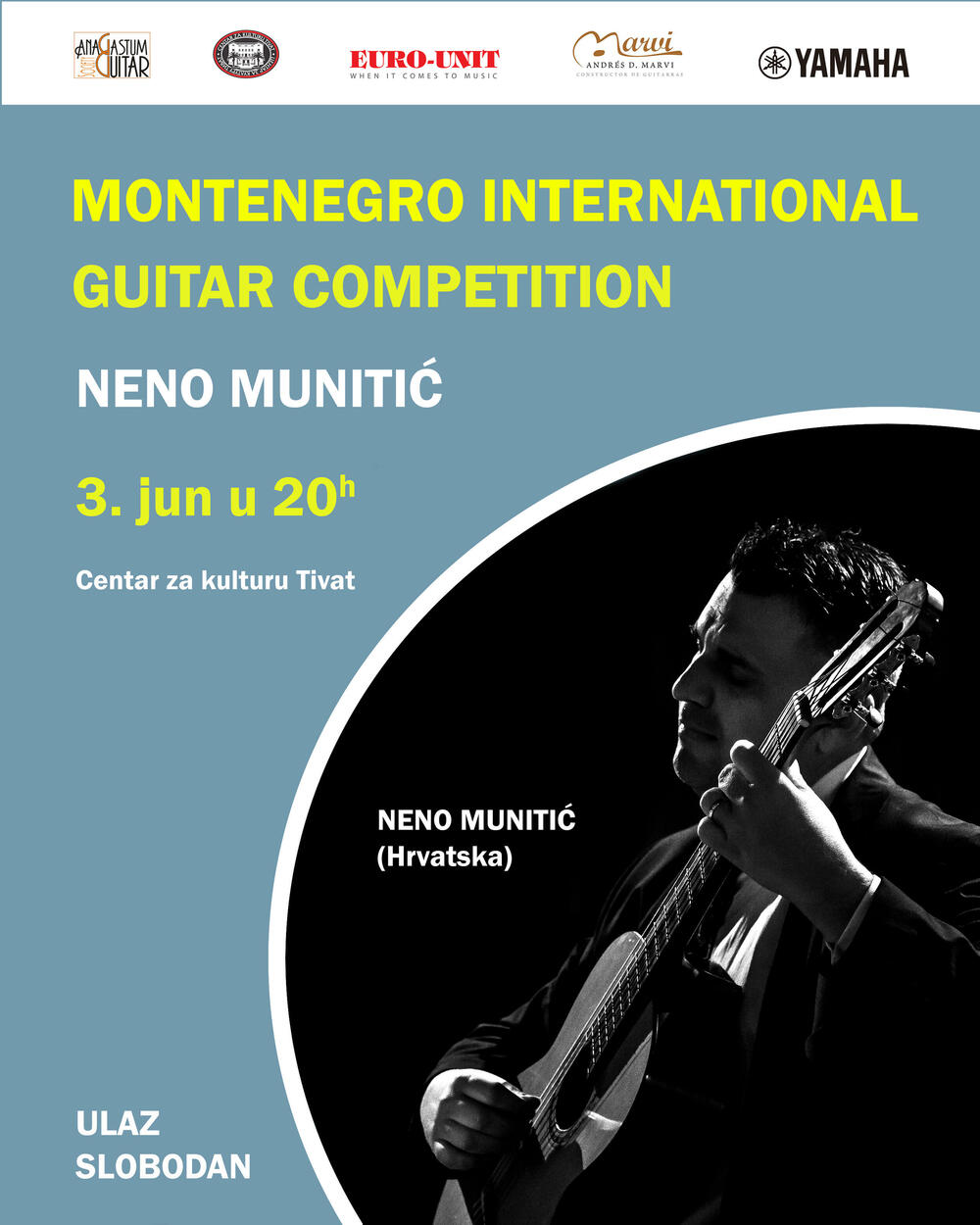 Takmičenje gitarista i koncerti u Tivtu