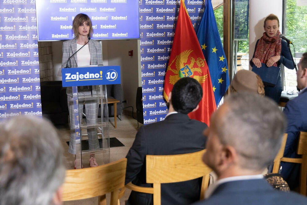 <p>Nosilac liste "Zajedno" kazao da Crnom Gorom ne mogu upravljati oni koji ne poštuju državne simbole</p>