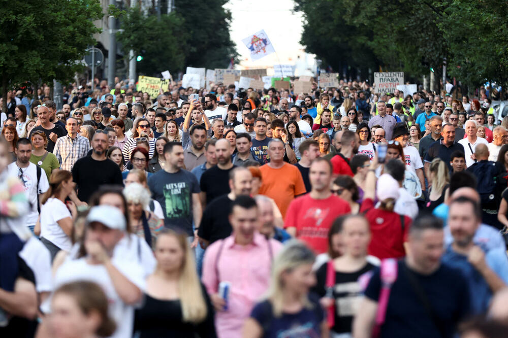 Sa protesta "Srbija protiv nasilja", Foto: Reuters