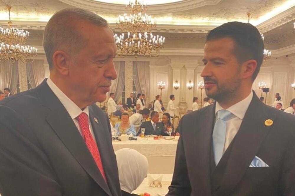 Erdogan i Milatović, Foto: Twitter