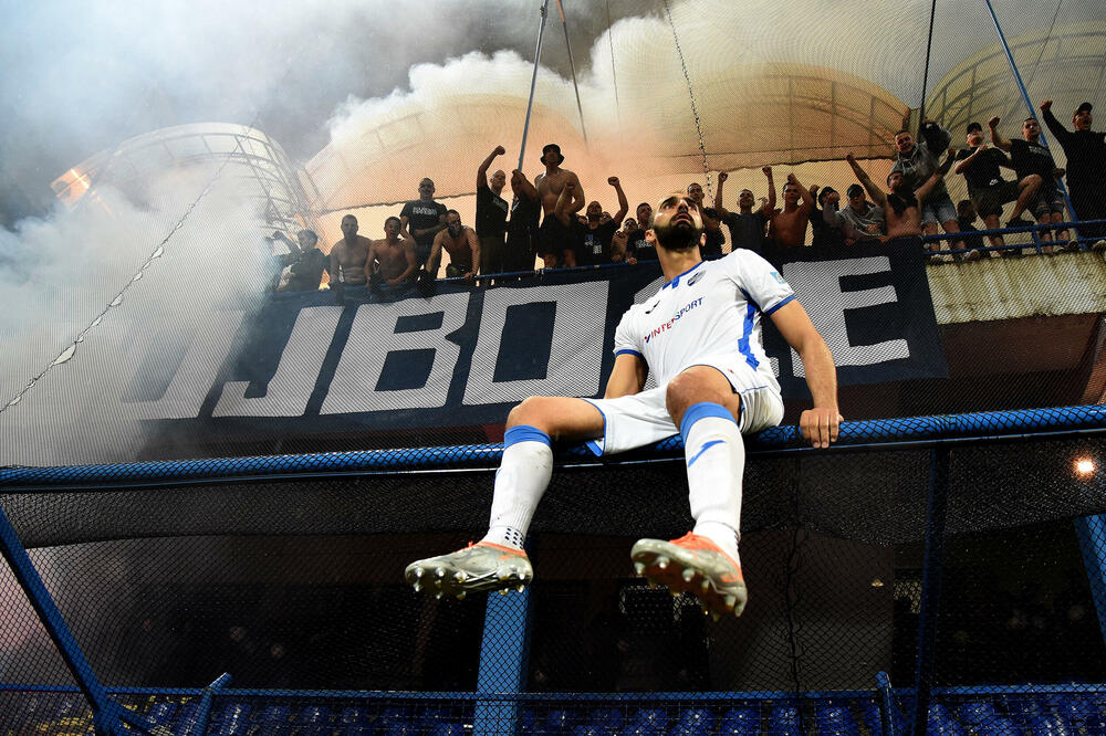 Navijači Fudbalskog kluba Sutjeska na stadionu pod Goricom (ilustracija), Foto: Luka Zekovic