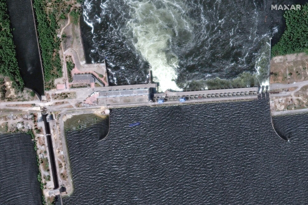 Urušena brana Nova Kahovka, Foto: Reuters
