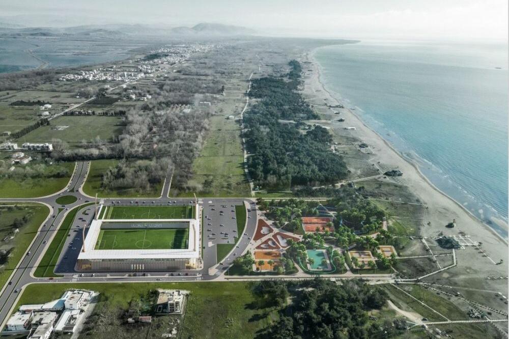 Budući izgled stadiona u Ulcinju, Foto: Opština Ulcinj