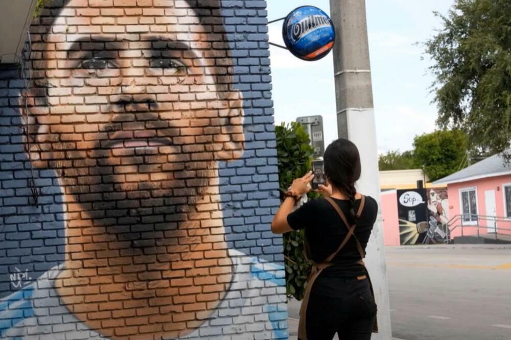 Mesi je u Majamiju brzo dobio mural, Foto: Printscreen YouTube/ Trending Sports News