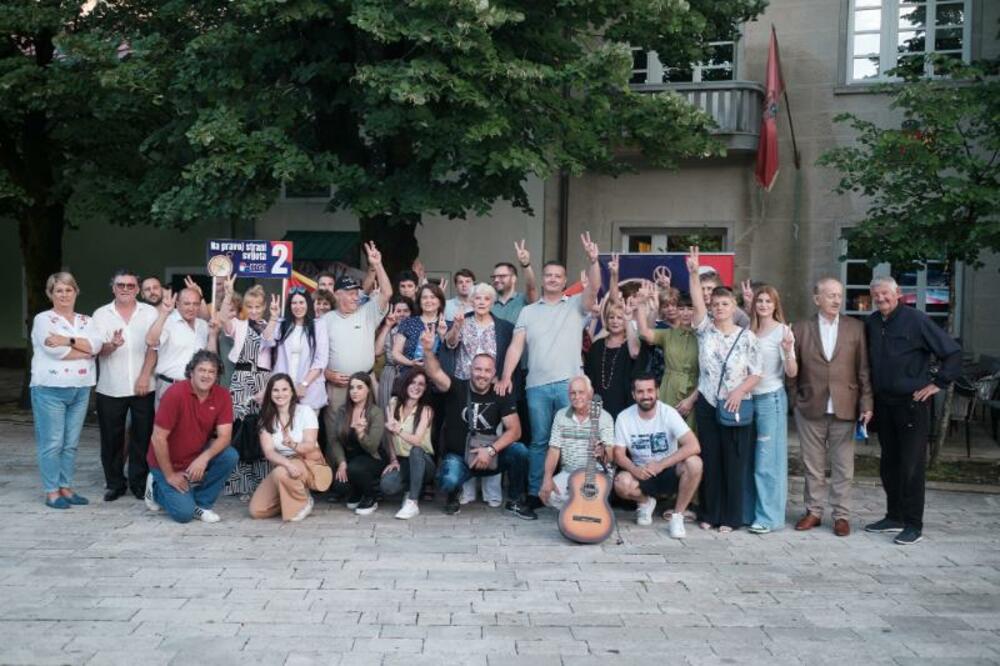 Hrvatska građanska inicijativa na Cetinju, Foto: Hrvatska građanska inicijativa